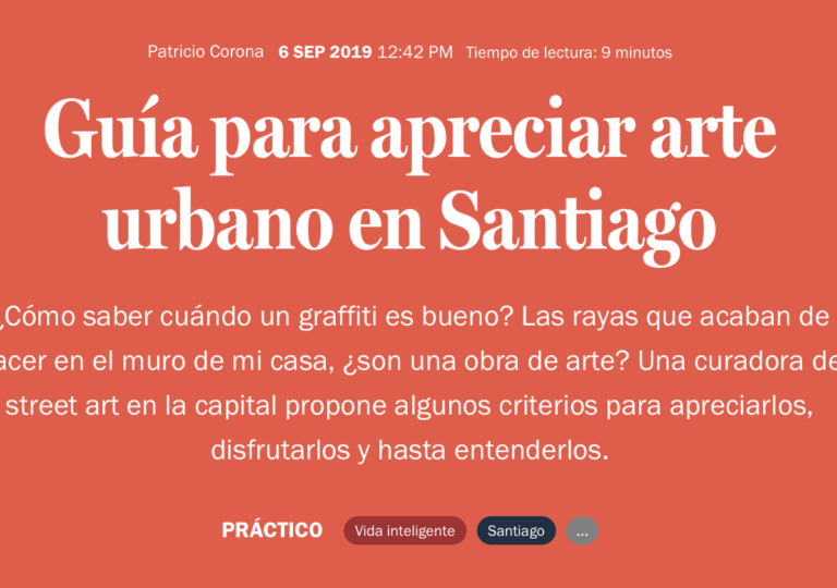 La Tercera: Apreciación de Arte Urbano